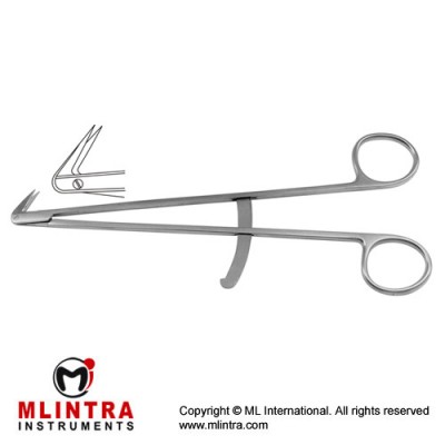 Diethrich Vascular Scissor Angled 125° - With Guide Stainless Steel, 17.5 cm - 7"